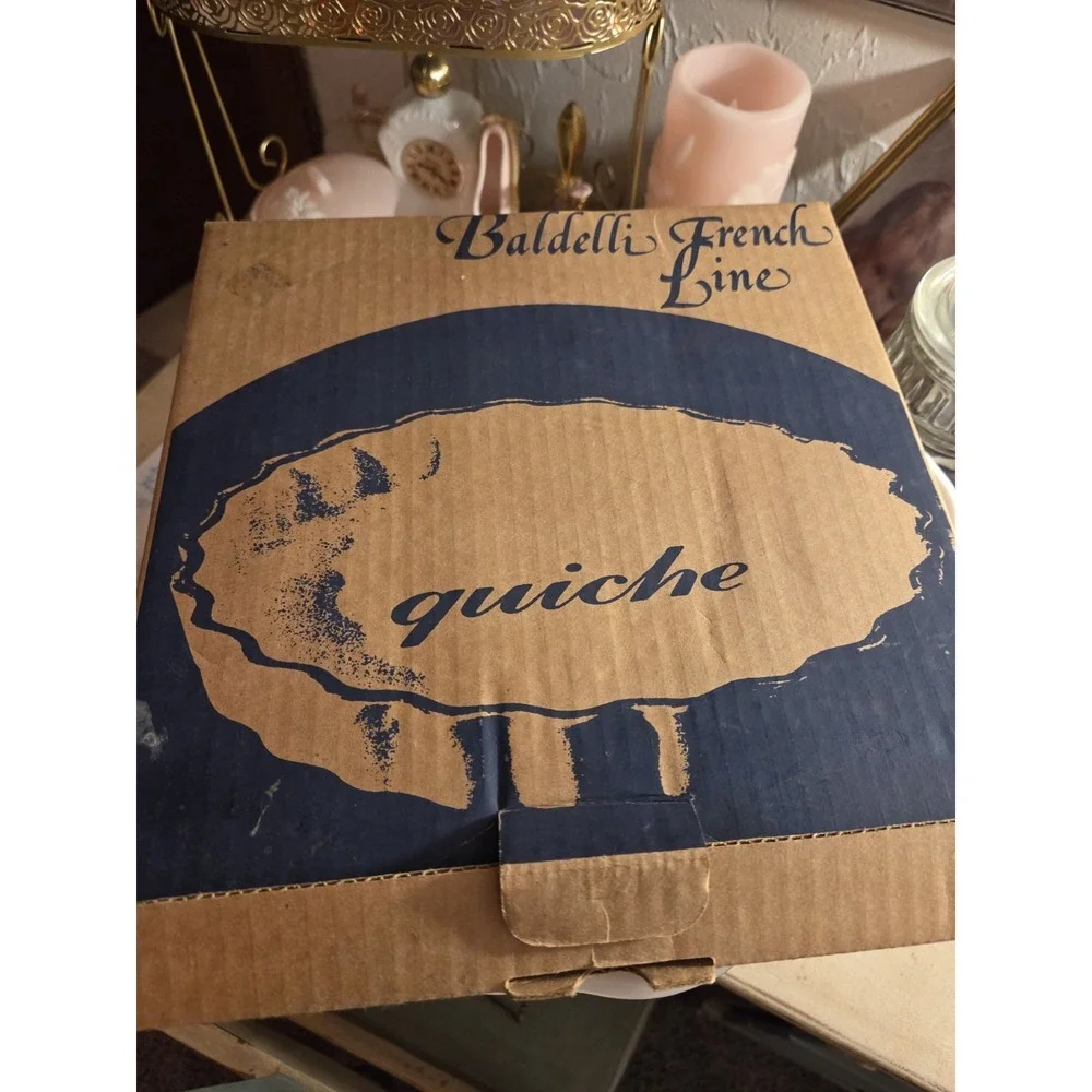 vintage Baldelli Italy scalloped quiche pan